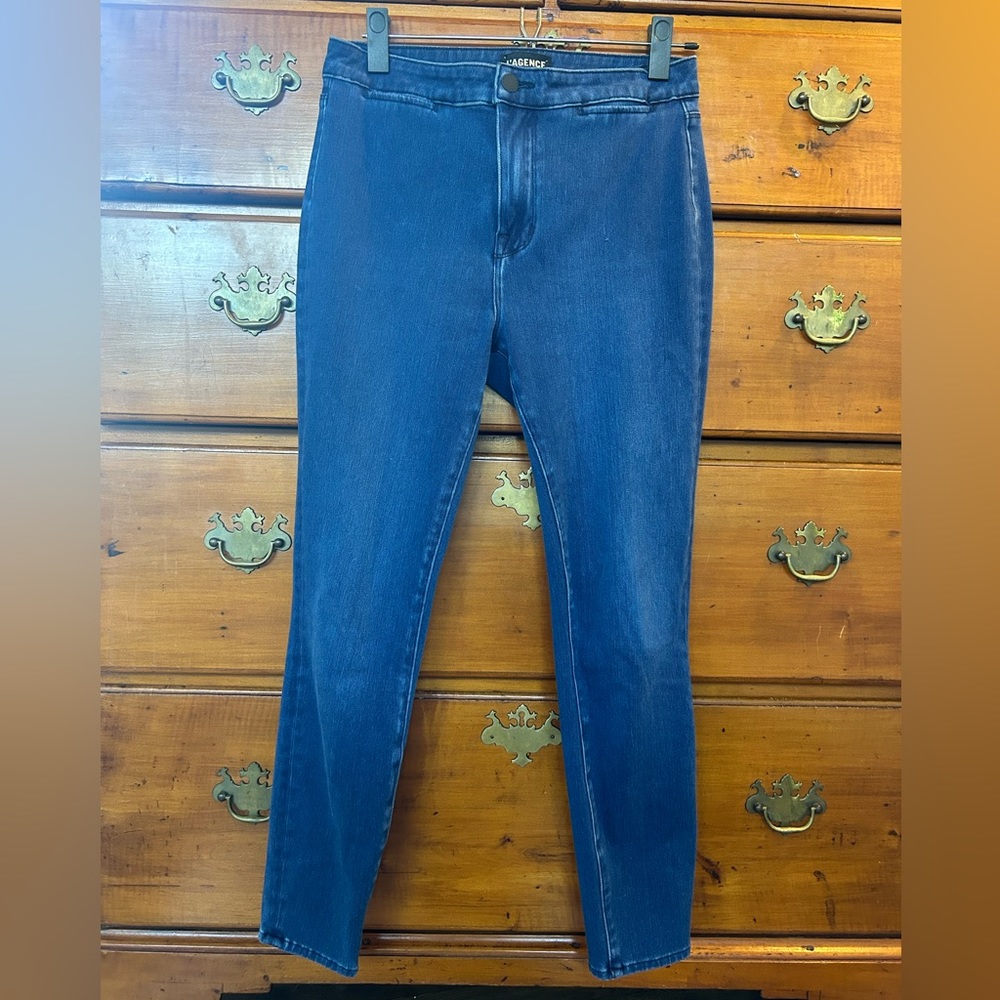 L’AGENCE 28 High Rise Skinny Stretch Ankle Cropped Jeans